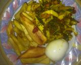 A picture of step 10 of Potato with vegetable sauce (Dankalin hausa da sauce).