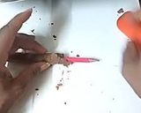 A picture of step 1 of Chocolate wafter rolls.