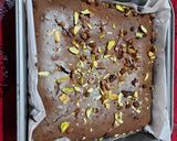 A picture of step 4 of Cadbury Chocolate Brownies with Vanilla Ice-cream.