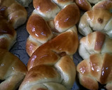 Foto del paso 7 de la receta: Trenza rellena de dulce de leche y chocolate