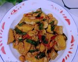 Foto langkah ke 5 dari resep Tumis genjer tahu udang.