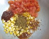 A picture of step 2 of Corn tomato pasta.