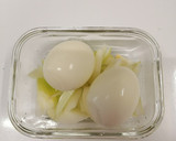 A picture of step 1 of Japanese boiled egg recipe.