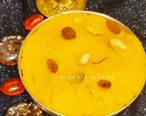 A picture of step 5 of Karnataka famous Kesari Bhat.