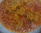 A picture of step 2 of Karelay Gosht.