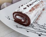 Une image de l'étape 4 de Bûche chocolat coco.