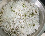 A picture of step 4 of Sabudana khichadi.