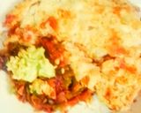 A picture of step 14 of Spanish omelet#Endofyearchallenge.