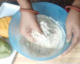 A picture of step 3 of Steamed Paneer wheat flour Momos.