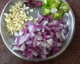 A picture of step 2 of Bathua bhujia.