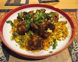A picture of step 6 of Lentil and apricot pilaf with spiced cauliflower.