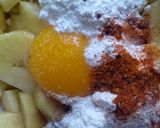 A picture of step 2 of Potato manchurain.