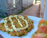 Hình bước làm 5 của món Pizza rau củ thịt sốt mayonnaise kiểu mẹ