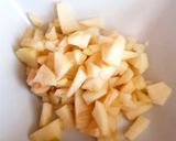 A picture of step 1 of My Apple&Sauce wrap an also Egg&Sweetcorn Sandwich childs picnic.