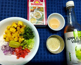 A picture of step 1 of Mango Cucumber Salsa.