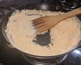 A picture of step 1 of Ghee Mysore pak.