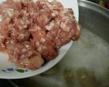 รูปขั้นตอนการทำที่ 2 ของ ข้าวต้มหมูผักกาดขาวเต้าเจี้ยว