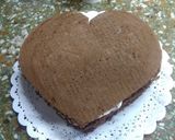 Foto del paso 6 de la receta: Torta de chocolate con forma de corazón