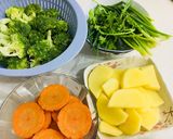 Hình bước làm 1 của món Canh bông cải xanh