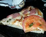 Foto del paso 5 de la receta: Pizzas casera media masa c/ jamón, queso, tomate y fugazzeta! 🍕