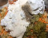 A picture of step 4 of Mini Wagon Wheel Pasta Salad.