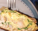 Foto do passo 1 de Omelete de Camarão com Cebola e Salsa