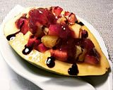 Foto del paso 8 de la receta: Pijama de papaya con fresas y naranjas