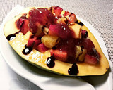 Foto del paso 8 de la receta: Pijama de papaya con fresas y naranjas