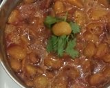 A picture of step 7 of Lima beans sabji.