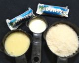 होममेड बाउंटी बार (homemade bounty bar) रेसिपी चरण 1 फोटो