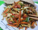 Foto del paso 10 de la receta: Repollo salteado con huevo y salchichas... LuisFy
