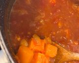 A picture of step 3 of WFH Lentil, spinach and sweet potato curry.
