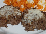 Hamburguesa de lenteja y carne picada
