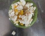 A picture of step 4 of Corn Palak Paneer Paratha.