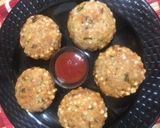 A picture of step 6 of Kairi coconut chutney stuffed Sabudana bomb.