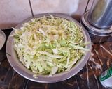 A picture of step 2 of Cabbage potato shak.