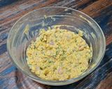 A picture of step 8 of Punjabi Kadhi Pakora with Rice.