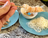 Foto del paso 4 de la receta: Gambones en crujiente de fideos de arroz
