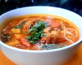 Hình bước làm 3 của món Bún cà ri gà
