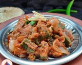 A picture of step 7 of Bhindi Do Pyaza (restaurant style).