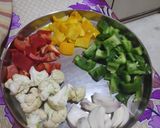 A picture of step 2 of Veg crispy.