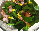 Foto del paso 8 de la receta: Ensalada de espinacas con tocino