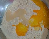 A picture of step 2 of Gulabjamun custard cake.