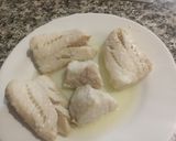 Foto del paso 7 de la receta: Carbonero o Fogonero con crema de calabaza y pasas
