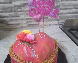 Foto del paso 7 de la receta: Torta helada con glaseado espejo marmoleado