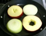A picture of step 2 of Apple and Onion Steaks with Wasabi Soy Sauce.
