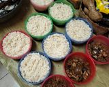 Foto langkah ke 6 dari resep Nasi Tim Ayam Jamur.