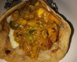 A picture of step 10 of Paneer veg franky.