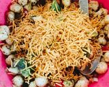 A picture of step 3 of Makhana foxnuts Bhel.