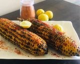 A picture of step 1 of Masala corn roasted bhutta.